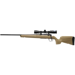 Savage Axis 2 XP Compact left-hand rifle in Flat Dark Earth with factory-mounted 3-9x40 scope