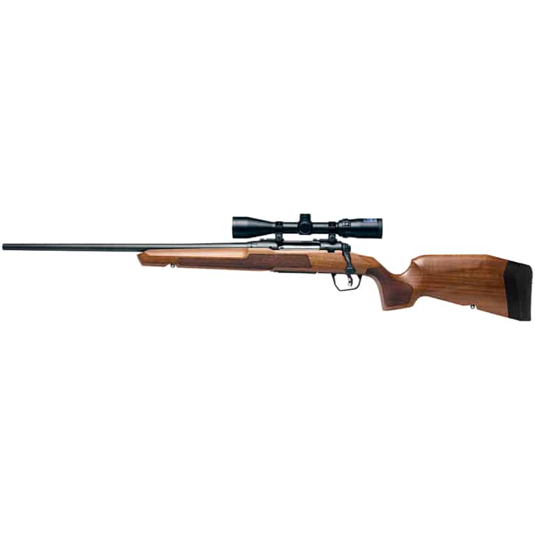Savage Axis 2 XP 6.5 Creedmoor 22in left-hand hardwood rifle with mounted 3-9x40 scope