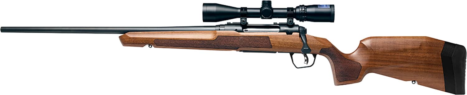 Savage Axis 2 XP 6.5 Creedmoor 22in left-hand hardwood rifle with mounted 3-9x40 scope