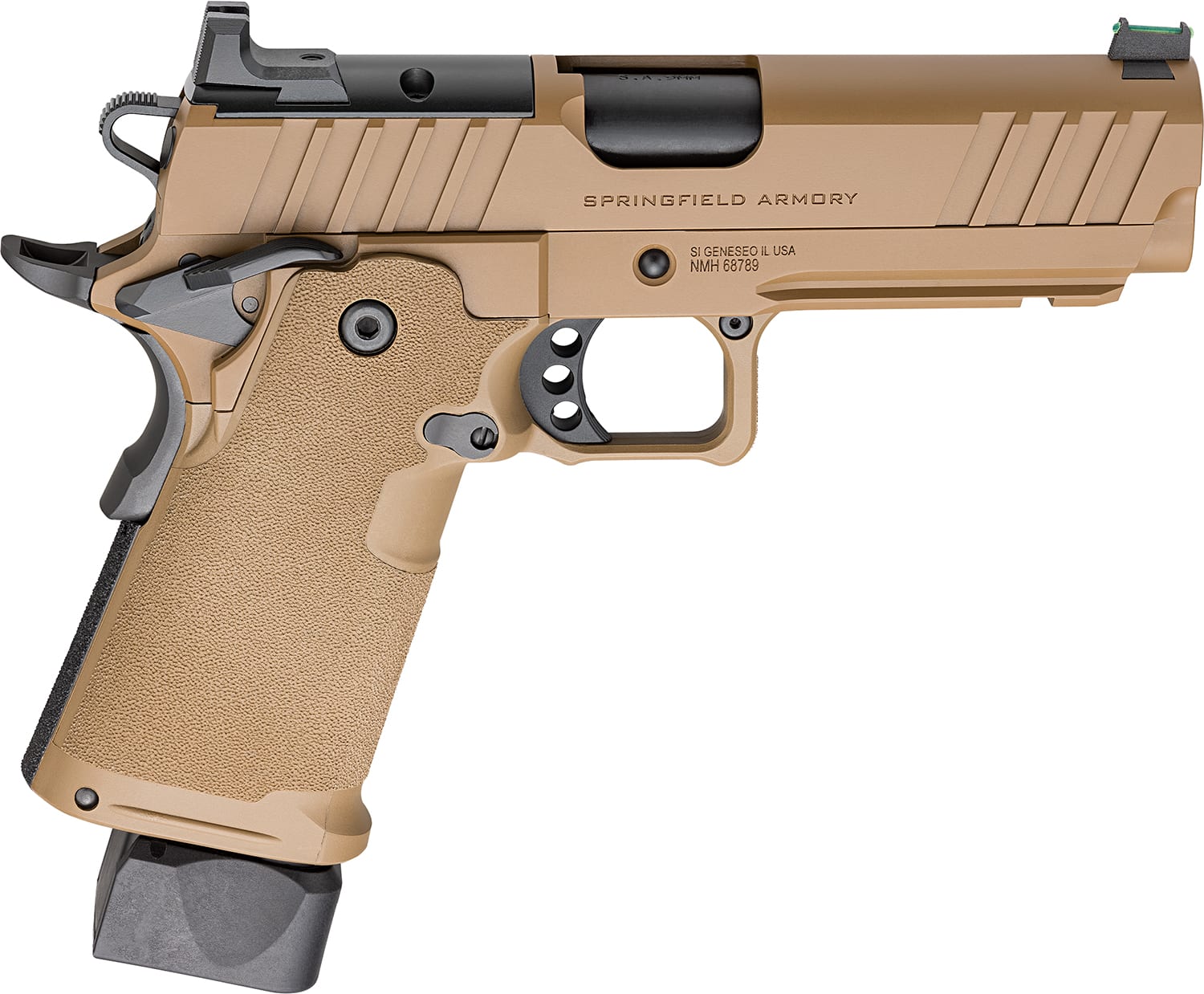 Springfield Armory 1911 DS Prodigy 9mm 4.25in Coyote Brown Cerakote pistol