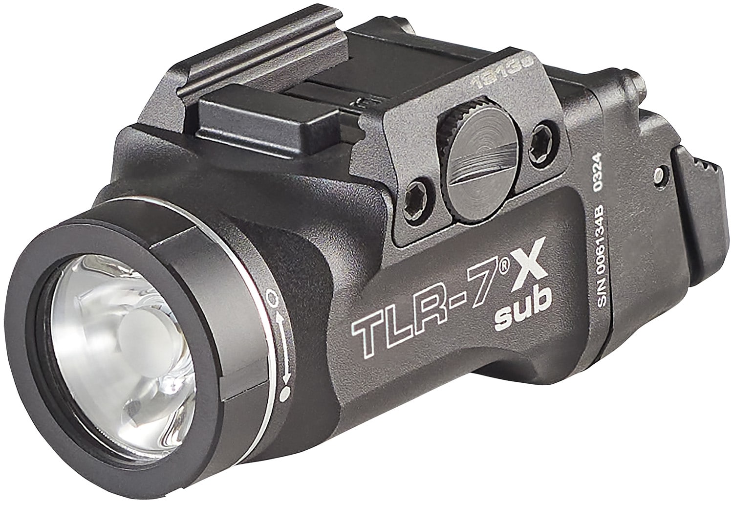 Streamlight TLR-7 X Sub USB 500 lumen weapon light, black, 1913 short rail
