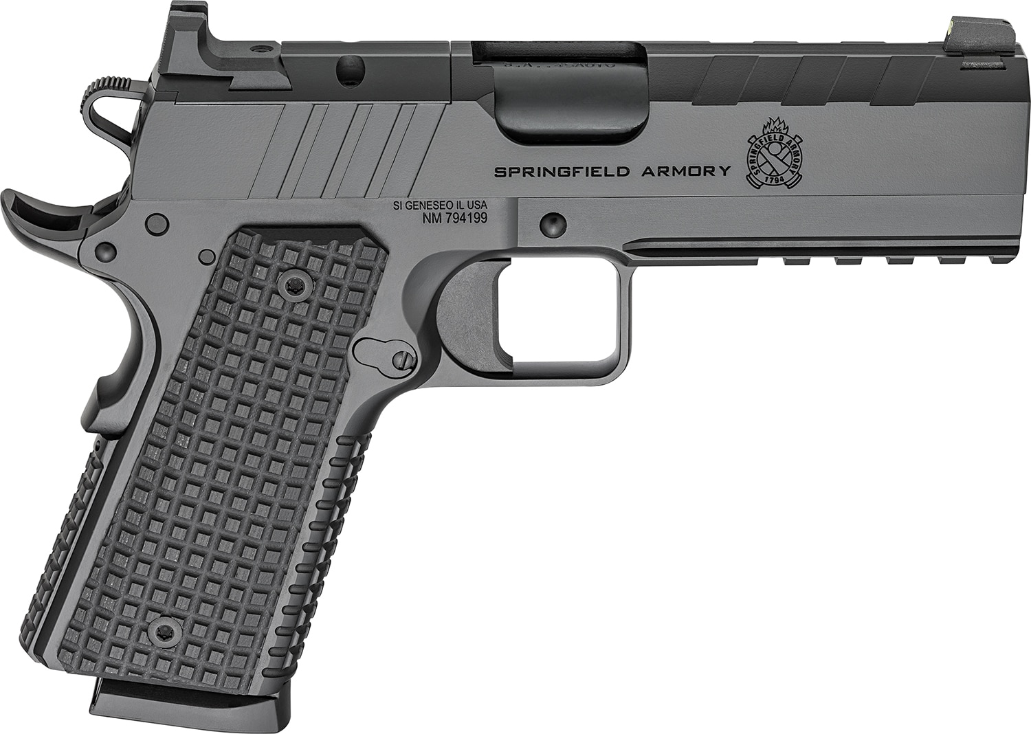Springfield Armory 1911 Emissary AOS .45 ACP 4.25 inch Black Cerakote with VZ G10 grips