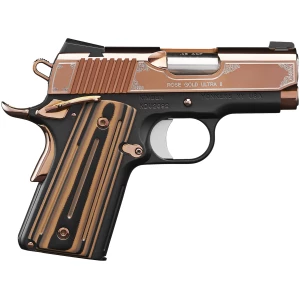 Kimber Rose Gold Ultra II .45 ACP 3 in pistol with Rose Gold slide and black frame
