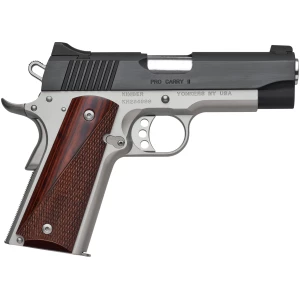 Kimber Pro Carry II Two-Tone 9mm 4in pistol with rosewood grips and two-tone finish
