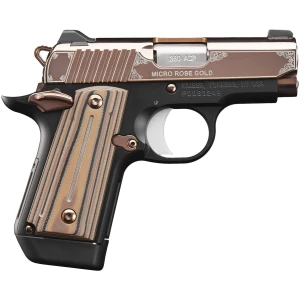 Kimber Micro Rose Gold .380 ACP 2.75in pistol with rose gold slide and black frame