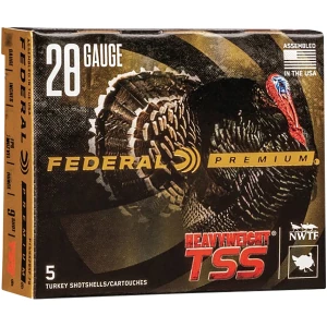 Federal Heavyweight TSS 28ga 3-inch #9 5-count shotshell box