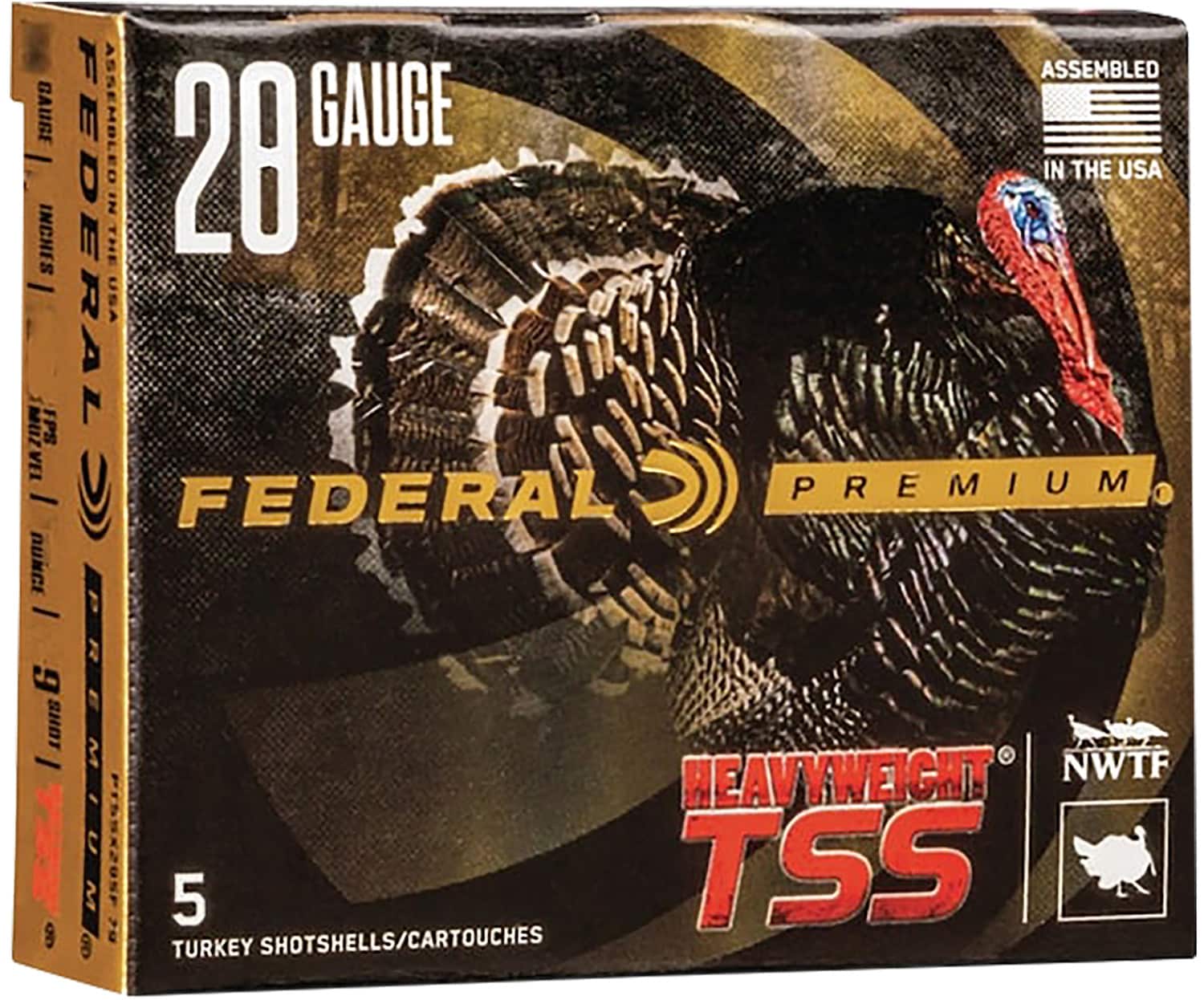 Federal Heavyweight TSS 28ga 1-1/4oz #9 shotshell 5-count box