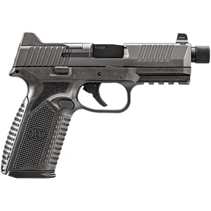 FN 510 Tactical 10mm pistol, gray polymer frame, 4.71-inch threaded barrel, optics-ready