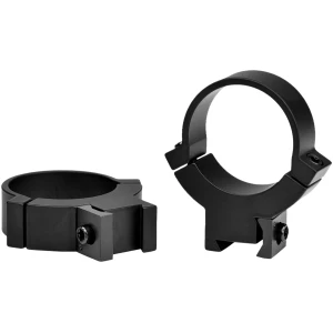 Warne Maxima Rimfire 30mm high steel scope rings, matte black, fits 3/8 and 11mm dovetails