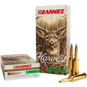 Barnes Harvest 6.5 Creedmoor 140gr Sierra Tipped GameKing 20-round box