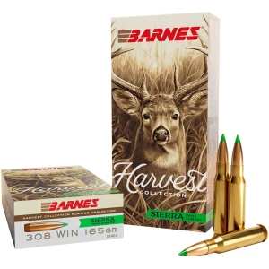 Barnes Harvest .308 Win 165gr Sierra Tipped GameKing 20rd box