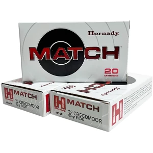Hornady Match ELD .22 Creedmoor 80gr box - 20 rounds