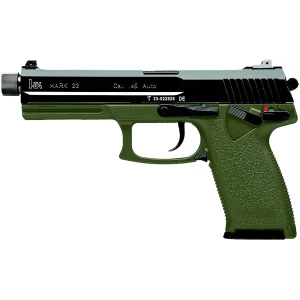 Heckler & Koch Mark 23 OD Green .45 ACP 5.87 inch pistol with serrated slide