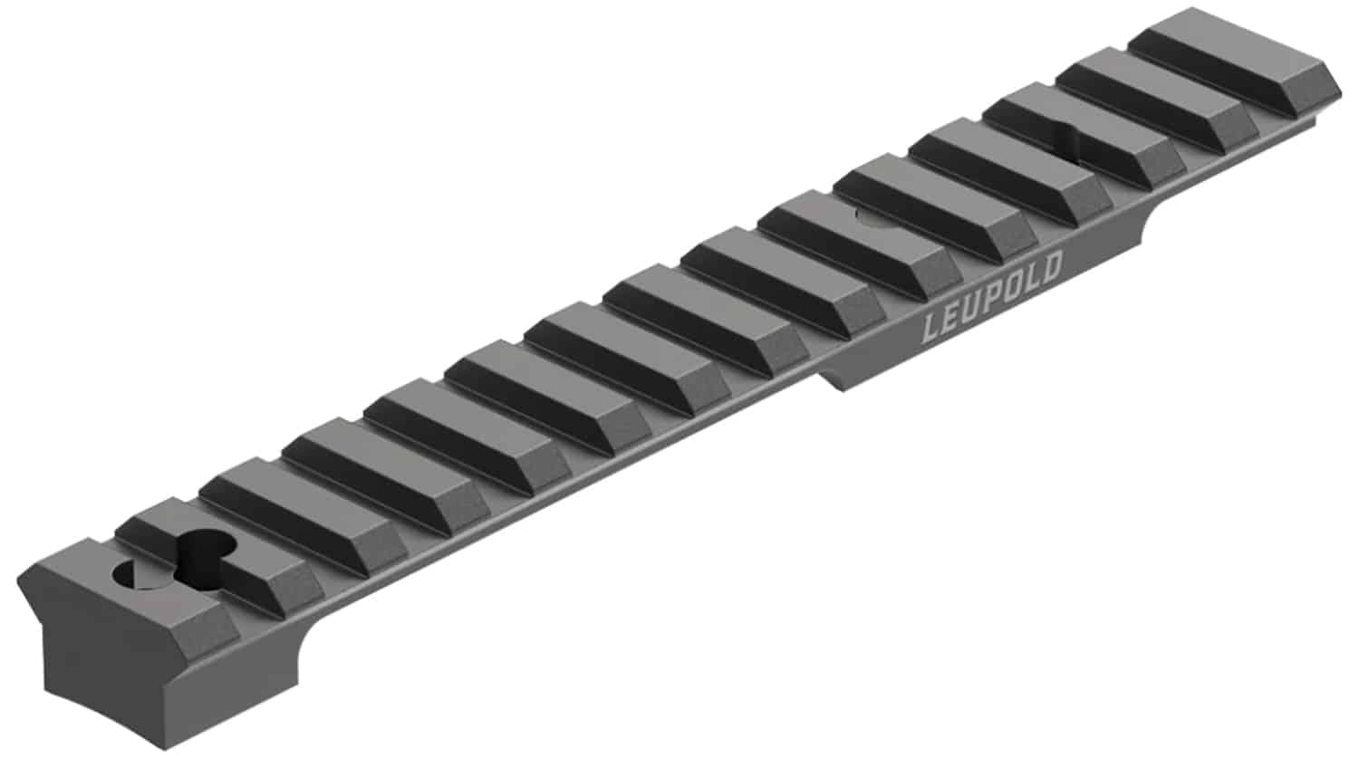 Leupold BackCountry cross-slot one-piece Picatinny/Weaver base for Remington Model 7 in matte
