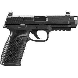 FN 510 MRD 10mm pistol in black with optic-ready slide and compensator