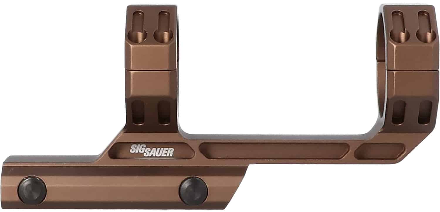 Sig Sauer Alpha MSR 34mm scope mount in coyote brown for Picatinny rails