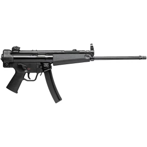 Heckler & Koch SP5L 9mm black with threaded barrel, side view