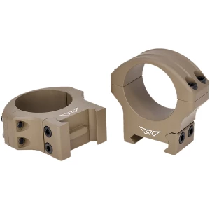 Warne HyperLite 1 inch Medium scope rings in Flat Dark Earth Cerakote, MagnaFusion Alloy