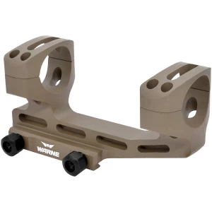 Warne LR-SKEL skeletonized 20 MOA 1-inch Picatinny scope mount in flat dark earth
