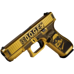 Glock G45 Gen5 D.O.G.E. 9mm 4.02-inch Glamour Glock Gold Cerakote pistol