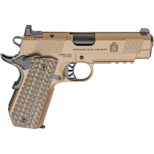 Springfield Armory 1911 TRP AOS .45 ACP 4.25in Coyote Brown, three 7-round magazines