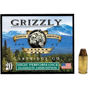 Grizzly Ammo GC380A2 .380 ACP 90 gr Jacketed Hollow Point 20 round box
