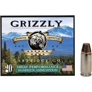 Grizzly Ammo GC9M+P 9mm Luger +P 147 gr FMJ Flat Point box (20 rounds)