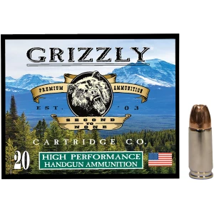 Grizzly Ammo GC9 9mm Luger +P 115gr Jacketed Hollow Point box