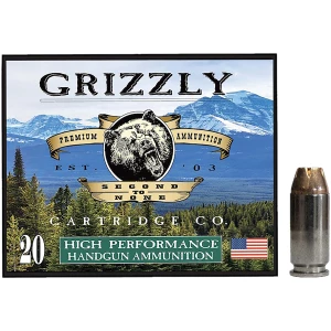 Grizzly Ammo GC4SW4 .40 S&W 180 gr Jacketed Hollow Point 20-round box