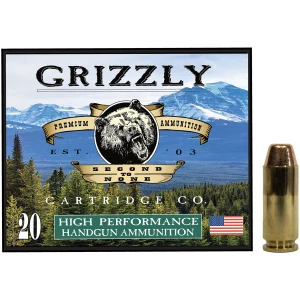 Grizzly Ammo GC10CM2 10mm 200gr FMJFP ammunition 20-round box
