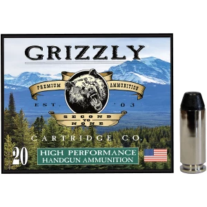 Grizzly Ammo GC10M10 10mm 220gr FMJ Flat Point box
