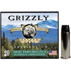 Grizzly Ammo GC44M9 .44 Magnum 260 gr Wide Flat Nose Gas Check - 20 per box