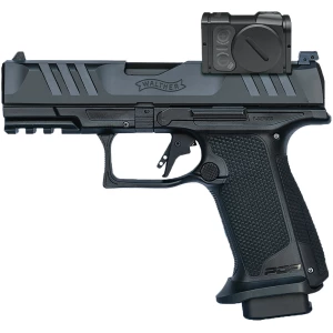 Walther PDP F-Series Pro ACRO 9mm pistol, 4-inch barrel, black, with Aimpoint ACRO P-2 red dot