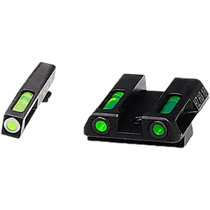 HiViz GLN421 LiteWave H3 Green Tritium/Fiber Optic Tritium Front Orange Fits Glock 42/43/43X/48