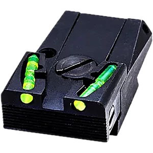 HiViz GLAD211 Adjustable Rear Sight Front Green Fits Most Glock Models