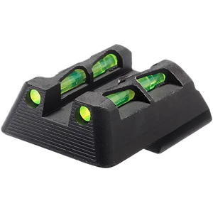 HiViz HKLW11 LiteWave Green/Red Black Frame Fits H&K 45/P30/VP9/VP40