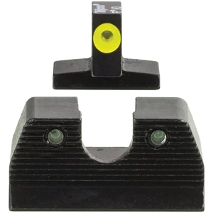 Trijicon 600890 HD XR Night Sight Set Green Tritium/Yellow Outline Front, Green Tritium Rear, Black Frame, Fits FN FNP/FNX