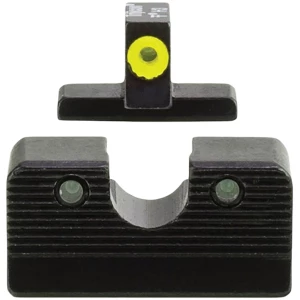 Trijicon 600999 HD XR Night Sight Set Green Tritium/Yellow Outline Front, Green Tritium Rear, Black Frame, Fits FN 509