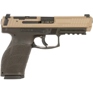 Heckler & Koch VP9A1 full-size 9mm pistol, Flat Dark Earth polymer frame, optic-ready serrated slide