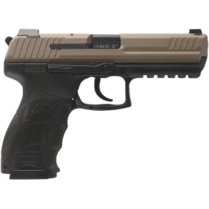 Heckler & Koch P30L V3 9mm pistol in Flat Dark Earth with interchangeable backstraps and long serrated slide