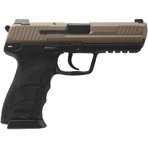 Heckler & Koch HK45 V1 .45 ACP 4.46in FDE Cerakote slide, FDE polymer frame, Picatinny rail