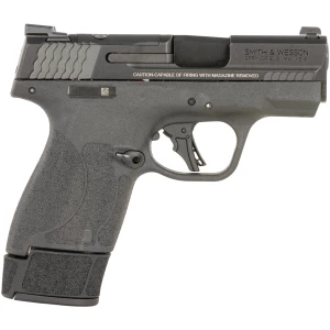 Smith & Wesson M&P9 Shield 9mm with 3.10" barrel, black Armornite finish, optic-ready serrated slide