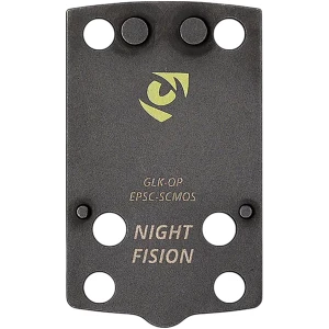 Night Fision EPS Carry optic mounting plate for Glock 43X/48 MOS, black, includes hardware and tool