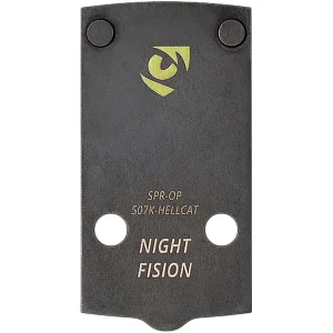 Night Fision optic mounting plate for Holosun 507k/407k to Springfield Hellcat, black, 17-4 stainless