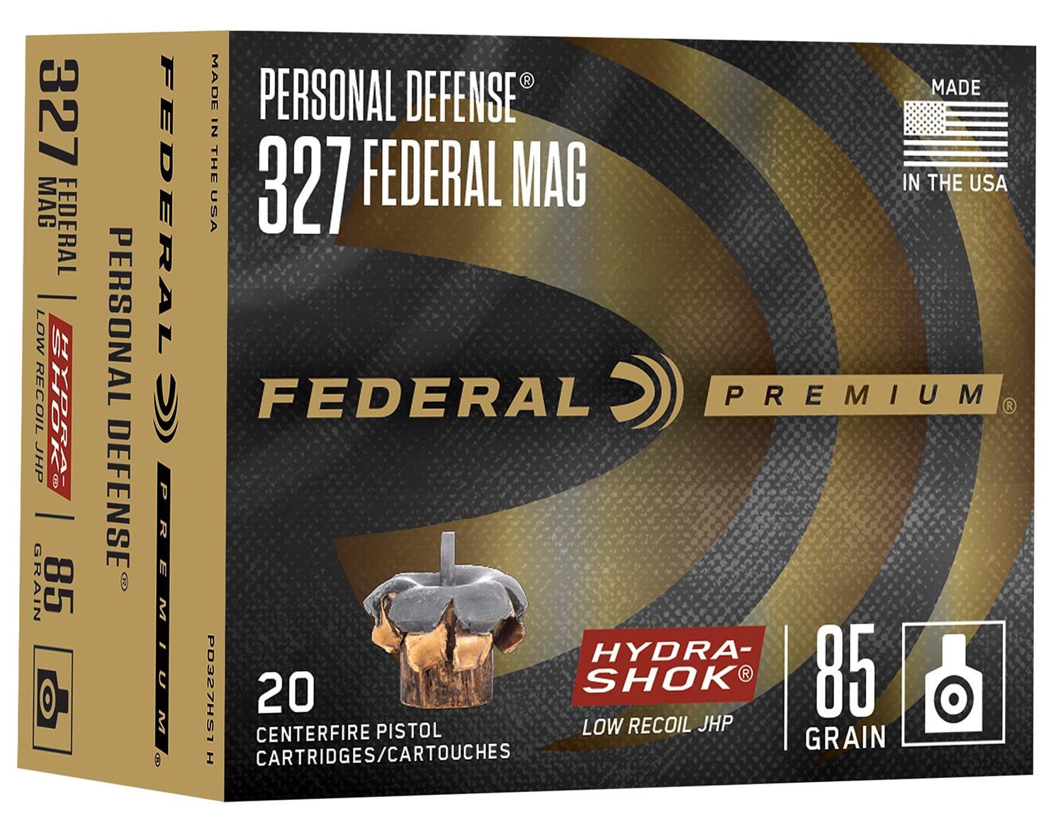 Federal Ammunition Hydra-Shok .327 Federal Magnum 85 gr JHP 20rd box