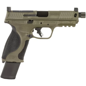 Smith & Wesson M&P9 M2.0 9mm pistol in OD Green Cerakote with optic-ready slide