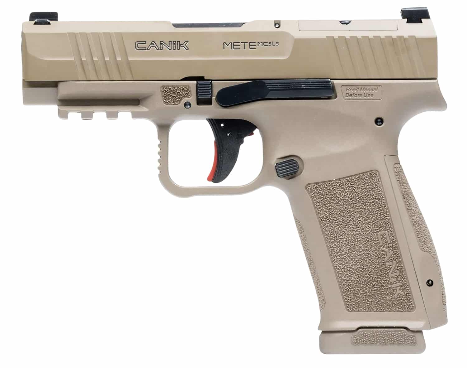 Canik METE MC9LS 9mm pistol Flat Dark Earth polymer frame
