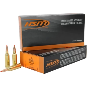 HSM VARMINT 22ARC 55GR V-MAX ammunition box - 20 rounds