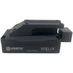 Kinetic Development Group SID5-220 Sidelock Trijicon MRO mount in black anodized aluminum