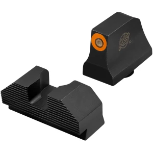 XS Sights GLM020P4N Minimalist Night Sight Set Orange Tritium Front/ Black Oxide Frame/ Compatible w/Glock